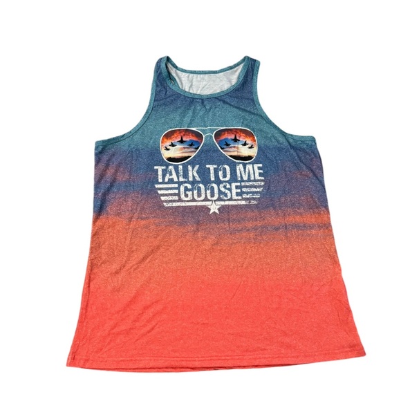 NWOT Talk to Me Goose Top Gun tank Unisex Ladies 2XL - Picture 1 of 4